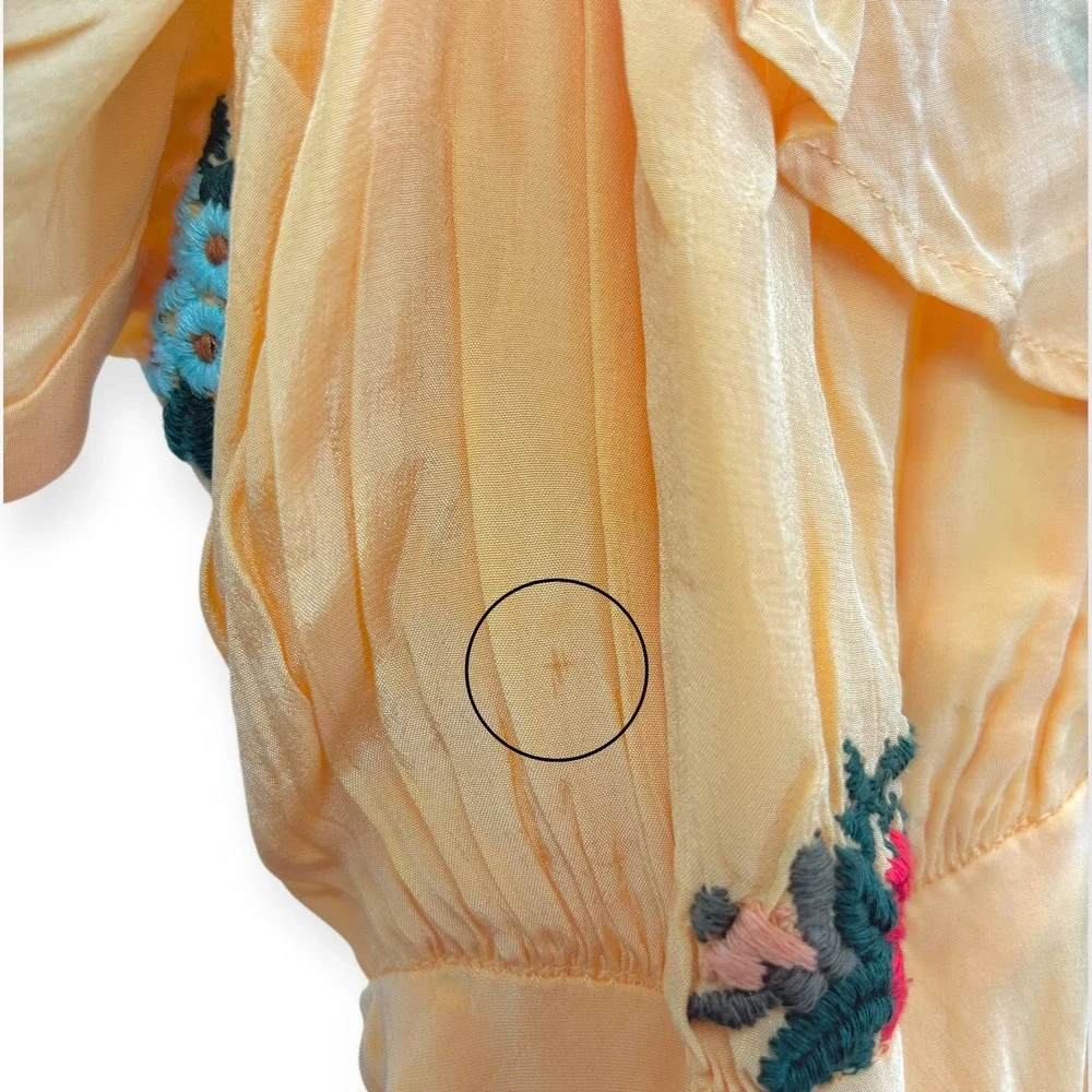 NWT‎ Free People Bali Santa Cruz Ruffle Dress Maxi - Size Medium